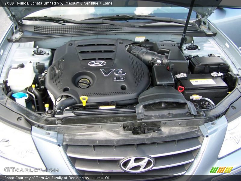 Medium Silver Blue / Camel 2009 Hyundai Sonata Limited V6