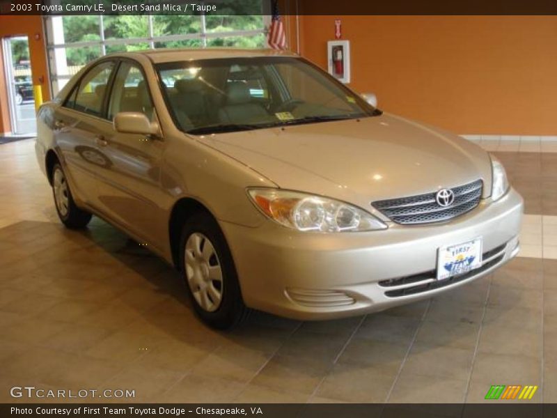 Desert Sand Mica / Taupe 2003 Toyota Camry LE