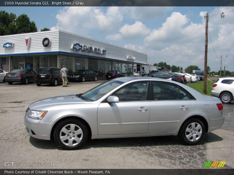 Bright Silver / Gray 2009 Hyundai Sonata GLS
