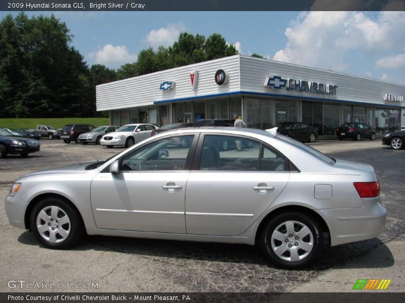 Bright Silver / Gray 2009 Hyundai Sonata GLS