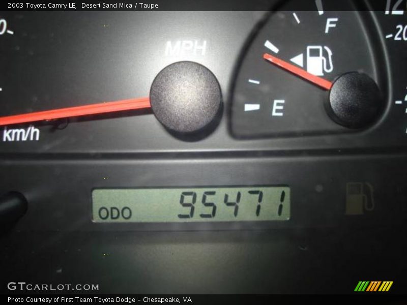 Desert Sand Mica / Taupe 2003 Toyota Camry LE