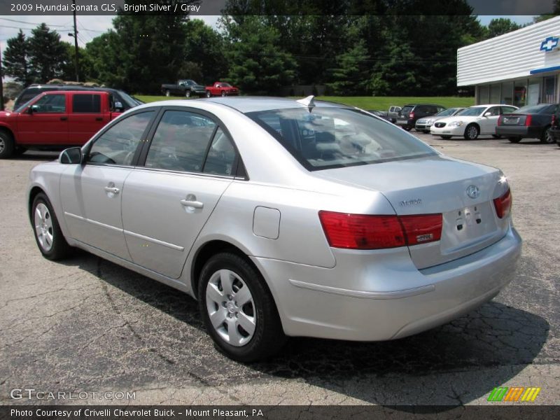 Bright Silver / Gray 2009 Hyundai Sonata GLS
