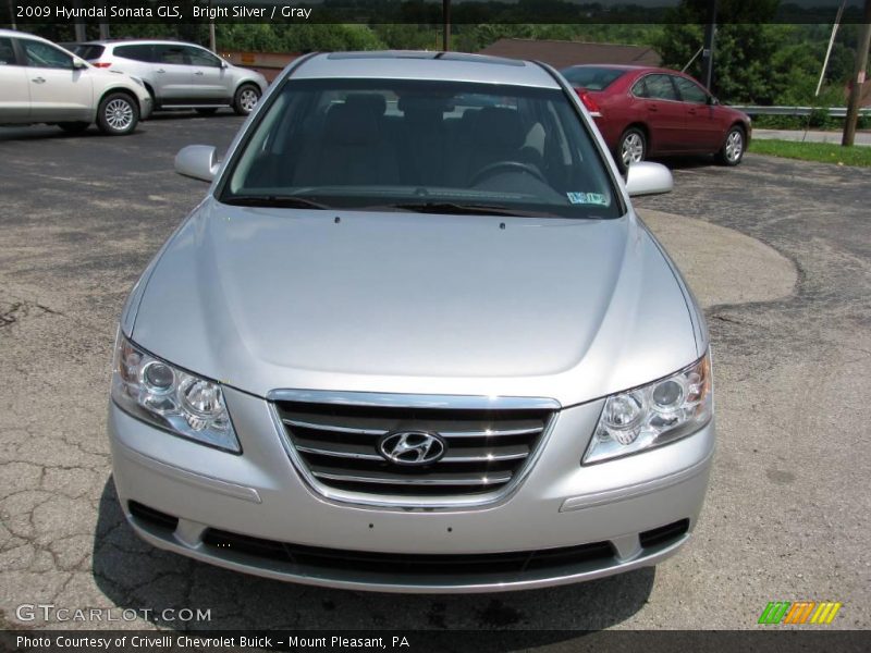 Bright Silver / Gray 2009 Hyundai Sonata GLS