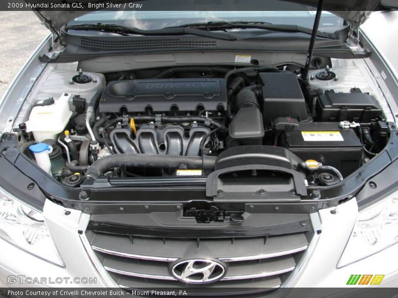 Bright Silver / Gray 2009 Hyundai Sonata GLS