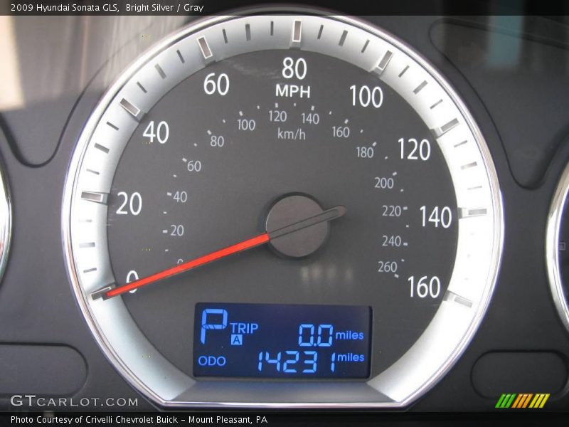 Bright Silver / Gray 2009 Hyundai Sonata GLS