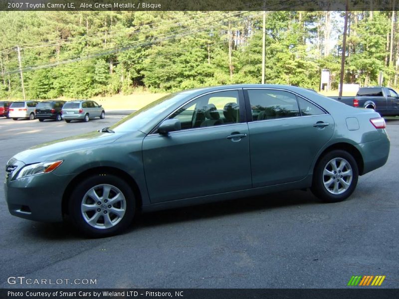 Aloe Green Metallic / Bisque 2007 Toyota Camry LE