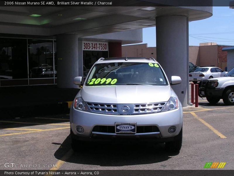 Brilliant Silver Metallic / Charcoal 2006 Nissan Murano SE AWD