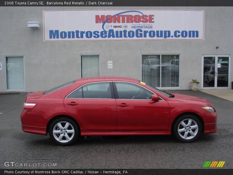 Barcelona Red Metallic / Dark Charcoal 2008 Toyota Camry SE