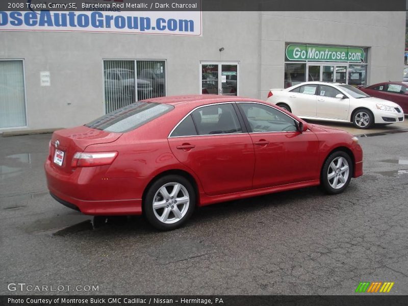 Barcelona Red Metallic / Dark Charcoal 2008 Toyota Camry SE