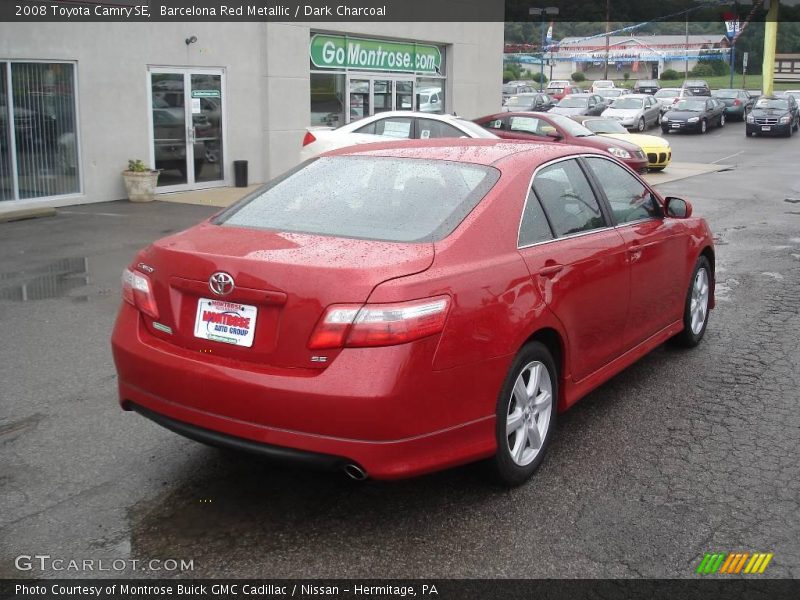Barcelona Red Metallic / Dark Charcoal 2008 Toyota Camry SE