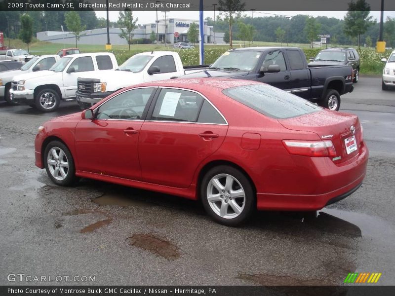 Barcelona Red Metallic / Dark Charcoal 2008 Toyota Camry SE