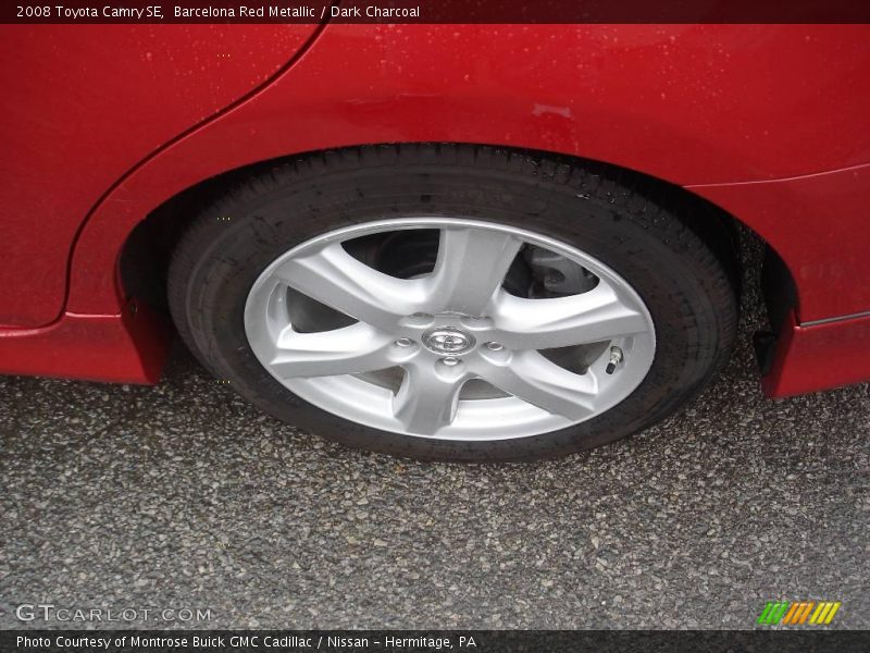 Barcelona Red Metallic / Dark Charcoal 2008 Toyota Camry SE