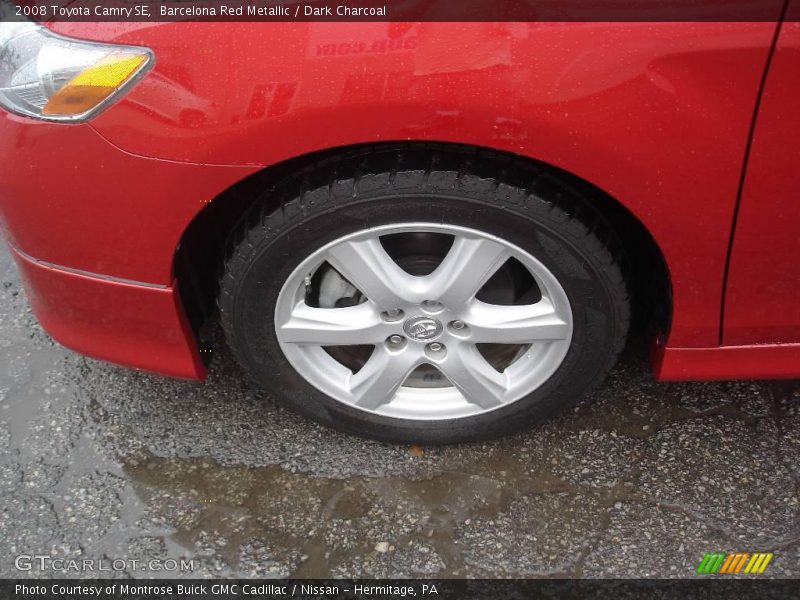 Barcelona Red Metallic / Dark Charcoal 2008 Toyota Camry SE