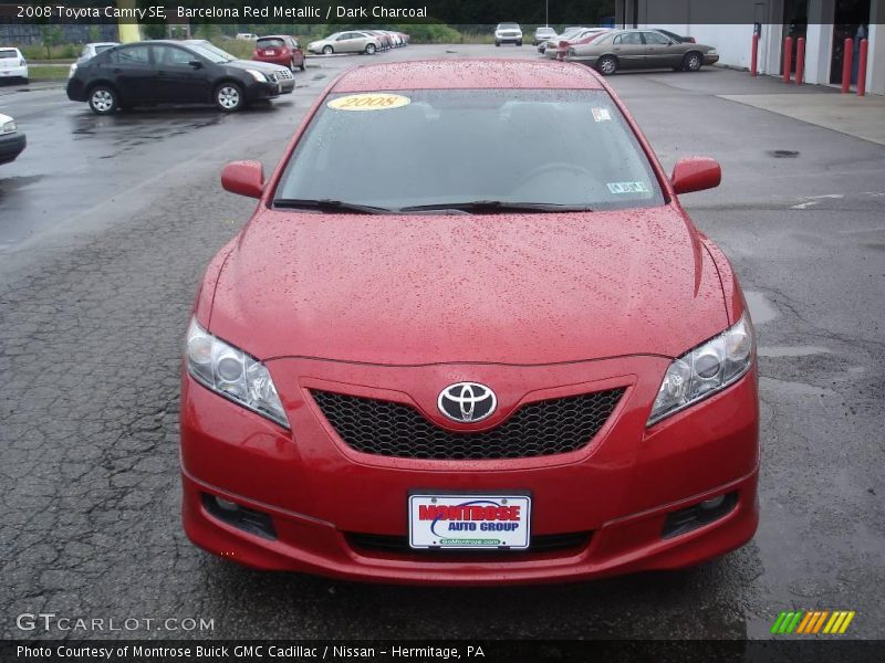 Barcelona Red Metallic / Dark Charcoal 2008 Toyota Camry SE