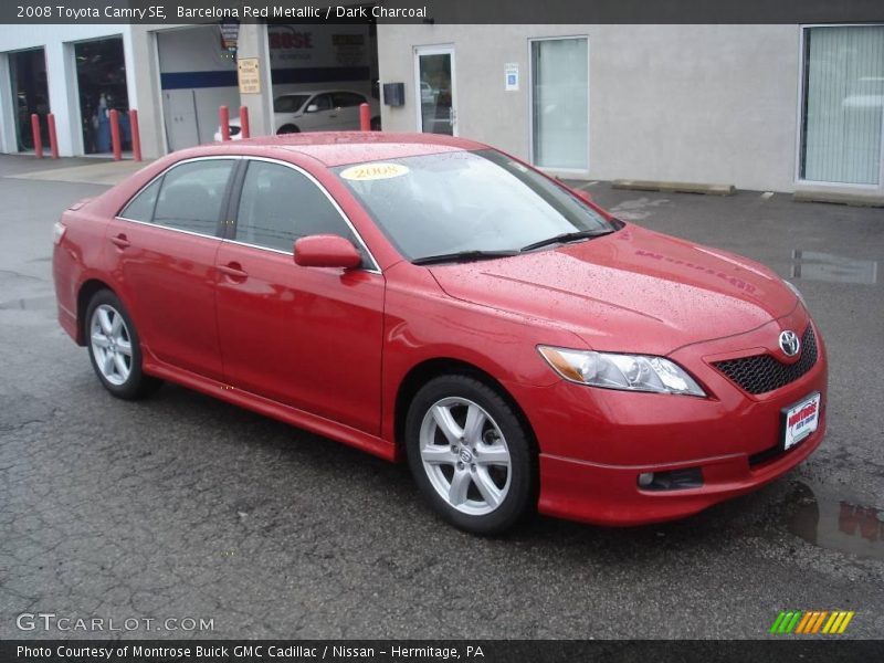 Barcelona Red Metallic / Dark Charcoal 2008 Toyota Camry SE