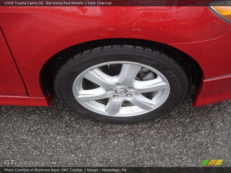 Barcelona Red Metallic / Dark Charcoal 2008 Toyota Camry SE