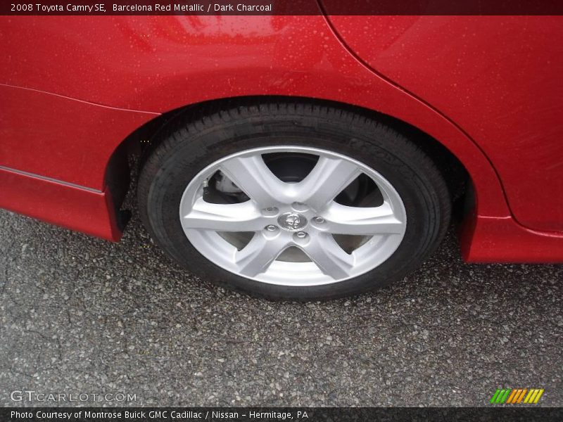 Barcelona Red Metallic / Dark Charcoal 2008 Toyota Camry SE