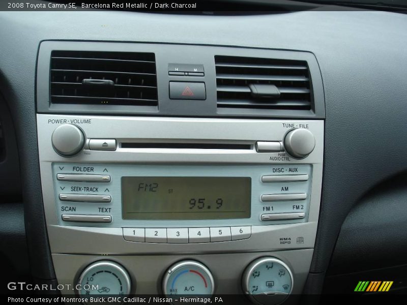 Barcelona Red Metallic / Dark Charcoal 2008 Toyota Camry SE