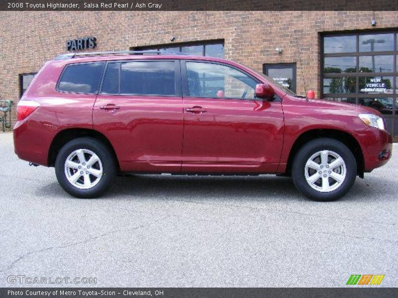 Salsa Red Pearl / Ash Gray 2008 Toyota Highlander