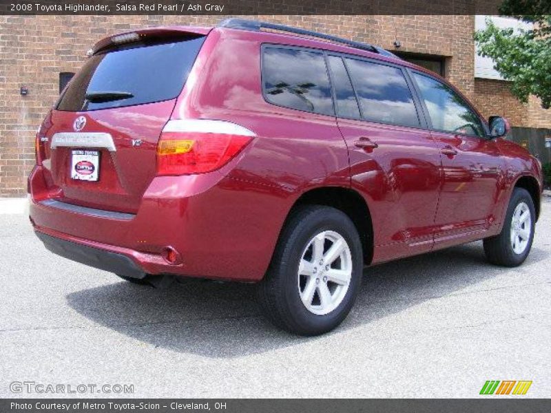 Salsa Red Pearl / Ash Gray 2008 Toyota Highlander