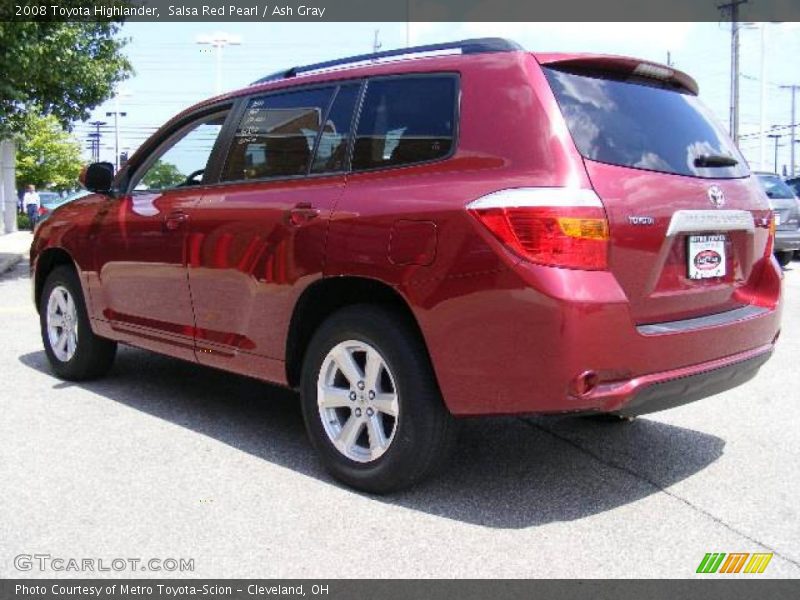 Salsa Red Pearl / Ash Gray 2008 Toyota Highlander