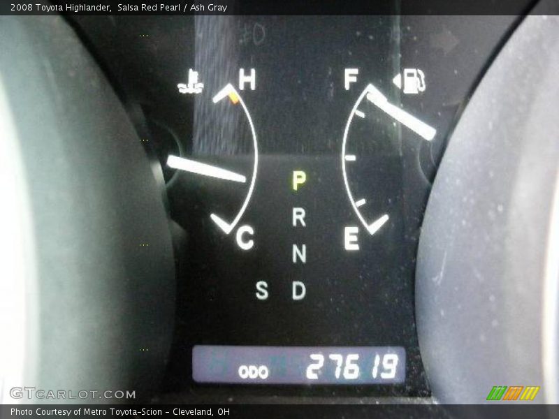 Salsa Red Pearl / Ash Gray 2008 Toyota Highlander