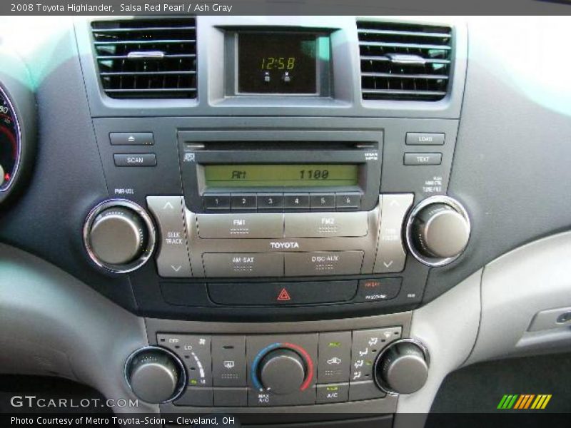 Salsa Red Pearl / Ash Gray 2008 Toyota Highlander