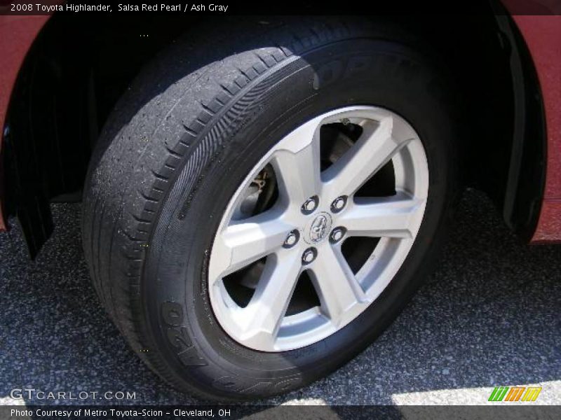 Salsa Red Pearl / Ash Gray 2008 Toyota Highlander