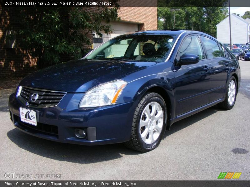 Majestic Blue Metallic / Frost 2007 Nissan Maxima 3.5 SE
