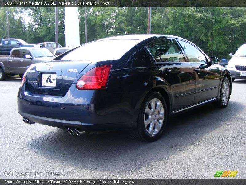 Majestic Blue Metallic / Frost 2007 Nissan Maxima 3.5 SE