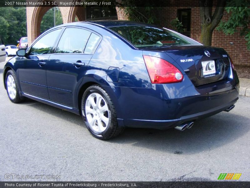 Majestic Blue Metallic / Frost 2007 Nissan Maxima 3.5 SE