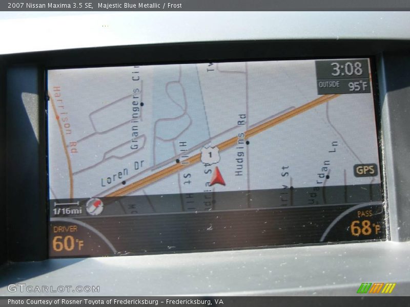 Majestic Blue Metallic / Frost 2007 Nissan Maxima 3.5 SE
