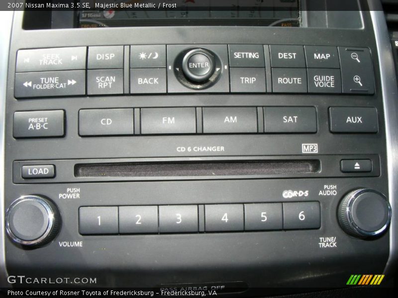 Majestic Blue Metallic / Frost 2007 Nissan Maxima 3.5 SE