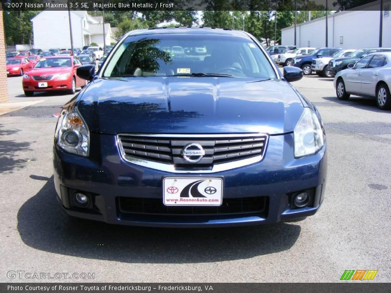 Majestic Blue Metallic / Frost 2007 Nissan Maxima 3.5 SE