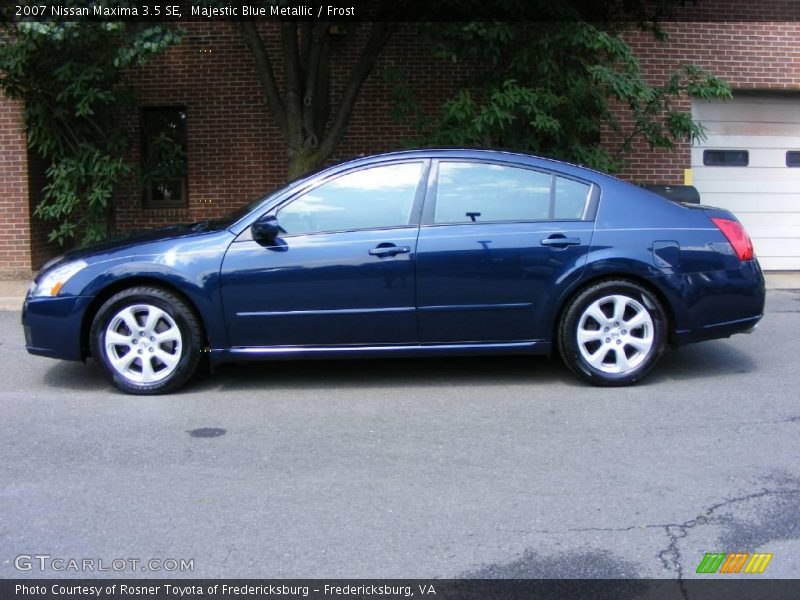 Majestic Blue Metallic / Frost 2007 Nissan Maxima 3.5 SE