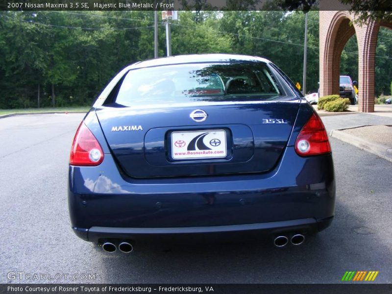 Majestic Blue Metallic / Frost 2007 Nissan Maxima 3.5 SE