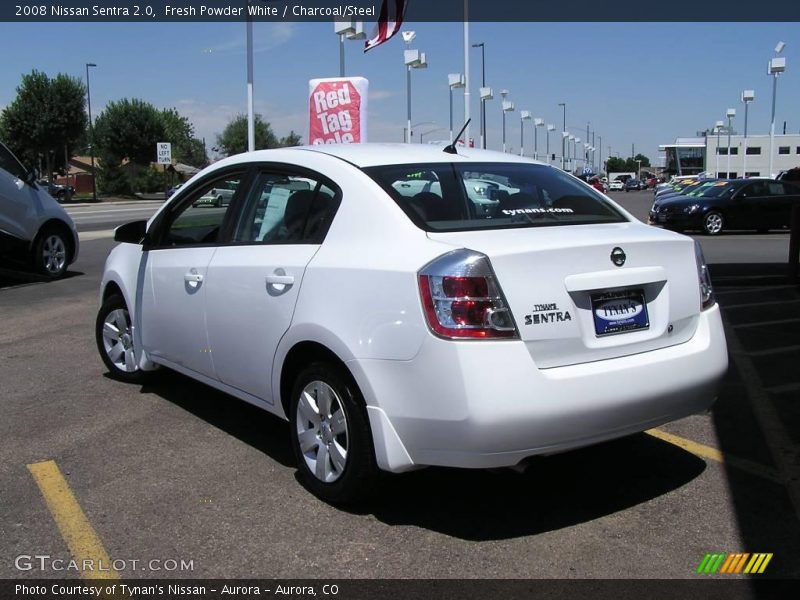 Fresh Powder White / Charcoal/Steel 2008 Nissan Sentra 2.0