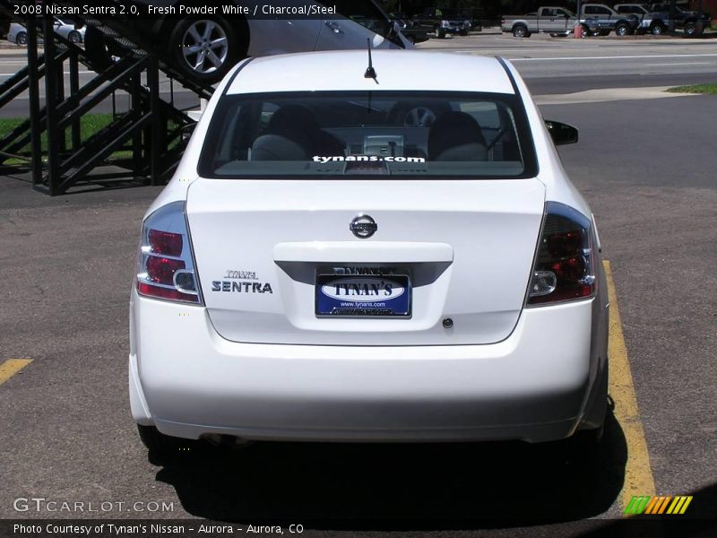 Fresh Powder White / Charcoal/Steel 2008 Nissan Sentra 2.0