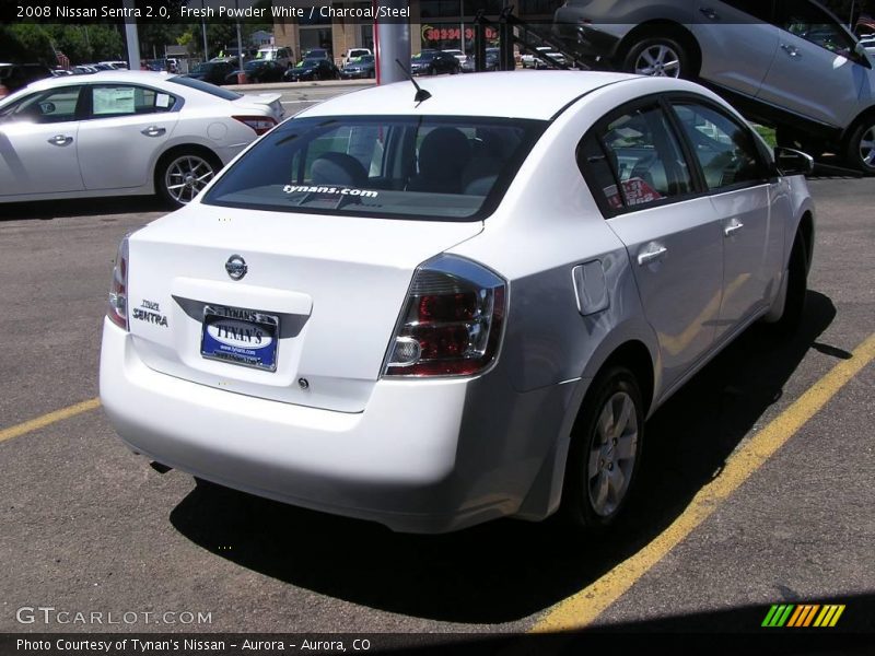 Fresh Powder White / Charcoal/Steel 2008 Nissan Sentra 2.0