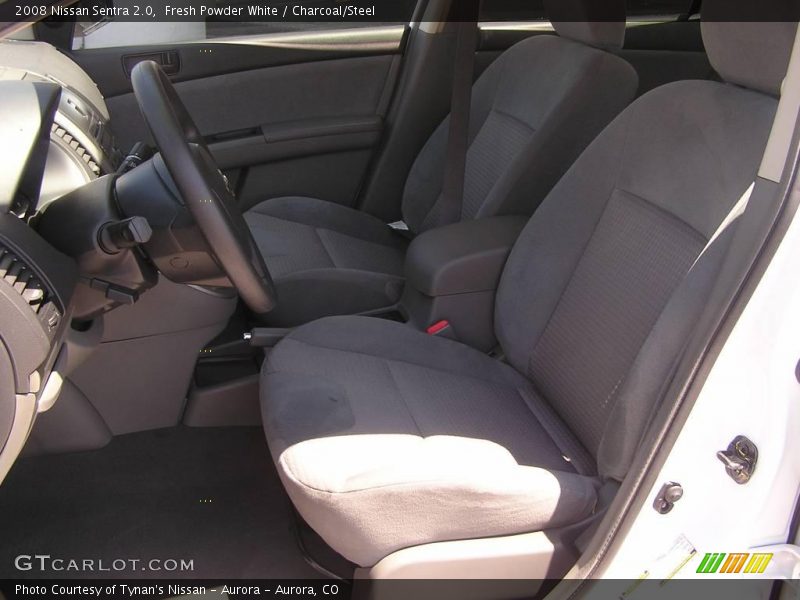 Fresh Powder White / Charcoal/Steel 2008 Nissan Sentra 2.0