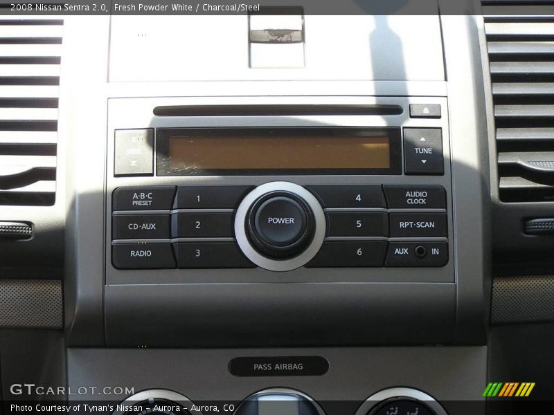 Fresh Powder White / Charcoal/Steel 2008 Nissan Sentra 2.0
