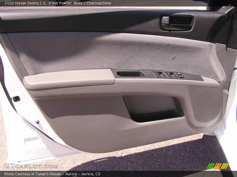Fresh Powder White / Charcoal/Steel 2008 Nissan Sentra 2.0