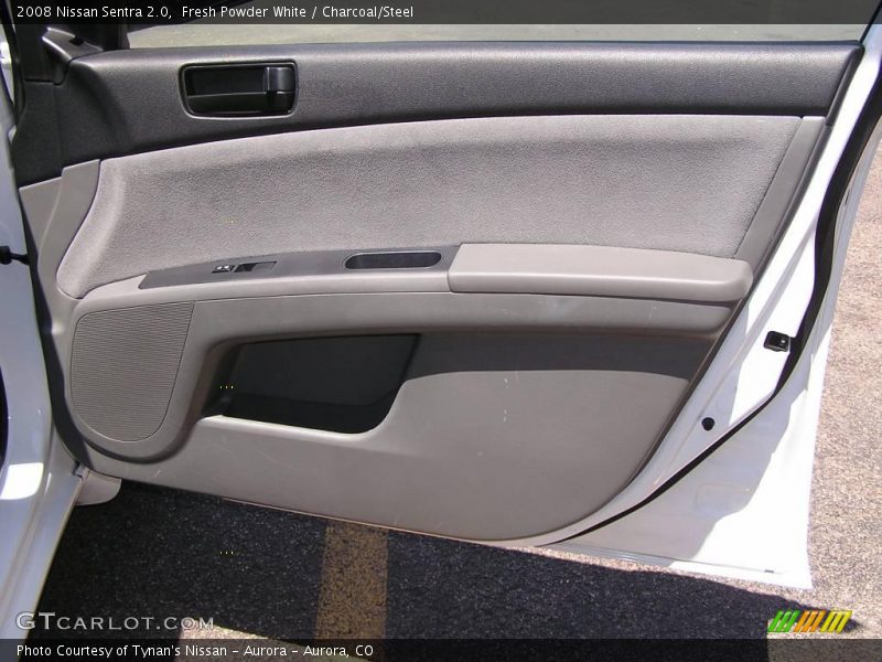 Fresh Powder White / Charcoal/Steel 2008 Nissan Sentra 2.0