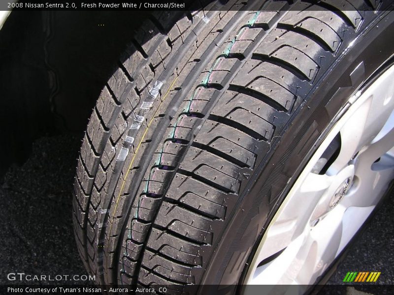 Fresh Powder White / Charcoal/Steel 2008 Nissan Sentra 2.0