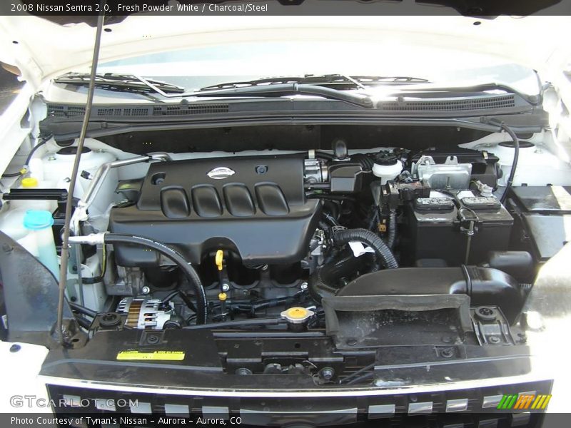 Fresh Powder White / Charcoal/Steel 2008 Nissan Sentra 2.0