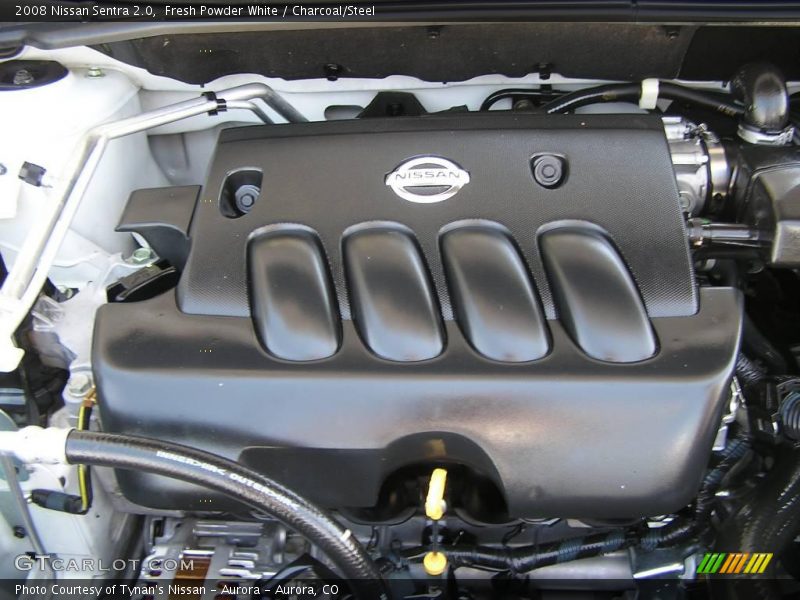 Fresh Powder White / Charcoal/Steel 2008 Nissan Sentra 2.0
