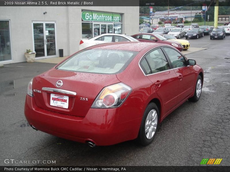 Red Brick Metallic / Blond 2009 Nissan Altima 2.5 S