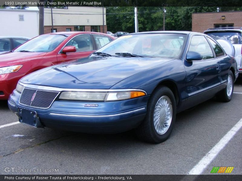 Deep Blue Metallic / Royal Blue 1993 Lincoln Mark VIII