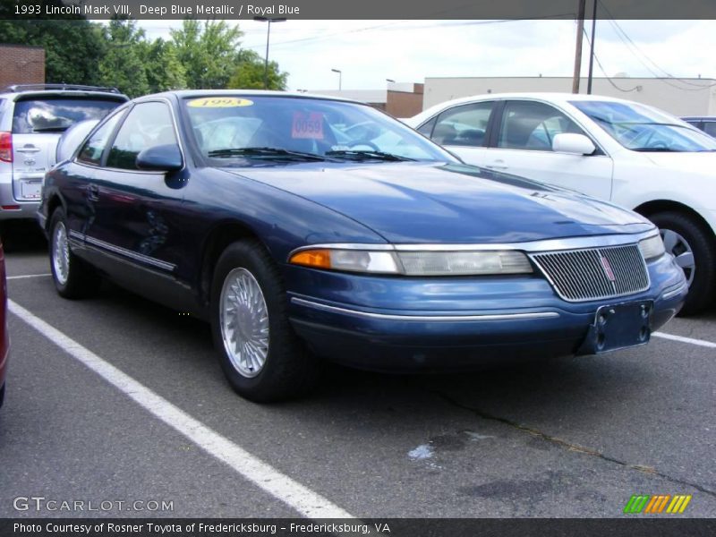 Deep Blue Metallic / Royal Blue 1993 Lincoln Mark VIII