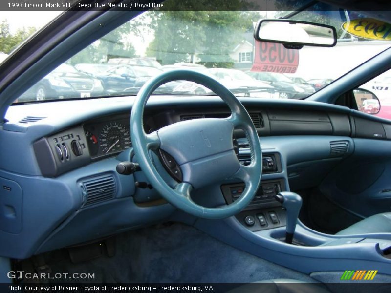 Deep Blue Metallic / Royal Blue 1993 Lincoln Mark VIII